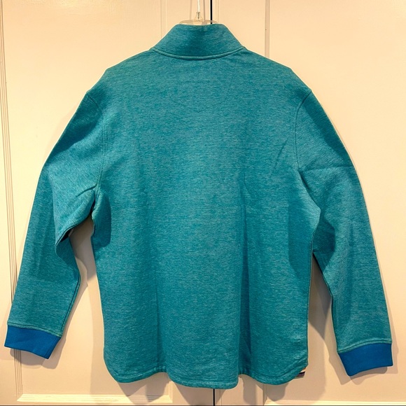 ROBERT GRAHAM ‘ABDUL’ 1/4 ZIP LONG SLEEVE KNIT - MINT COLOR - CLASSIC FIT - Picture 4 of 10
